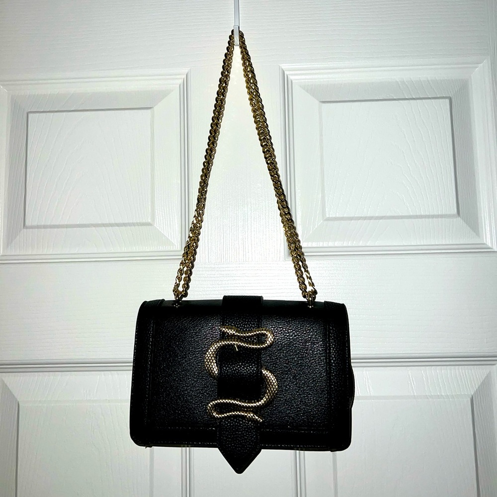 Express Gold Snake Bag